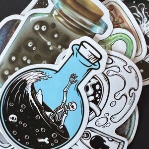 🔥🔥Deep Sea in a Bottle Sticker Pack - 10 Piece